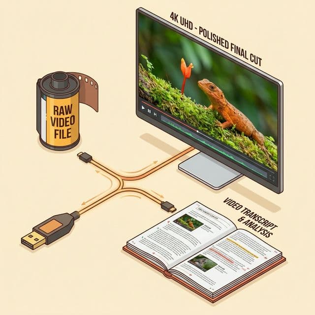 The Magic of Dual-Output Content: Generating Videos and Step-by-Step Docs Simultaneously