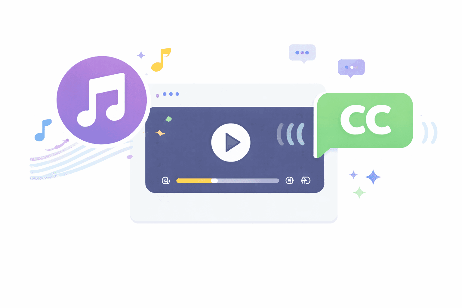 Background Music & Live Captions